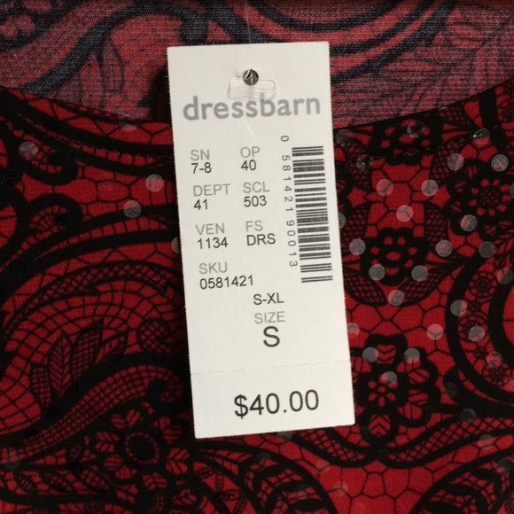 ✨Lace print shimmery side-tie top✨ - Picture 2 of 3